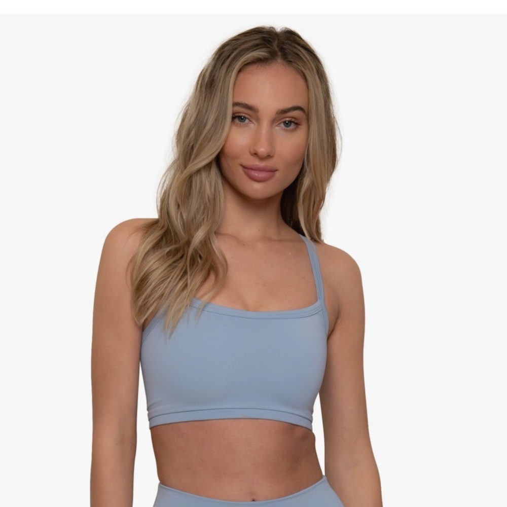 Morgan Stewart Teal Sports Bra Size Small NWOT